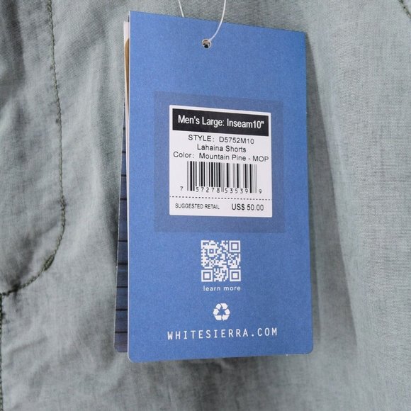 White Sierra Lahaina quick-dry hybrid outdoor shorts Sz L - Picture 3 of 8